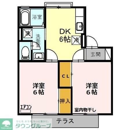 タウンコート(鶴ヶ島)の物件間取画像